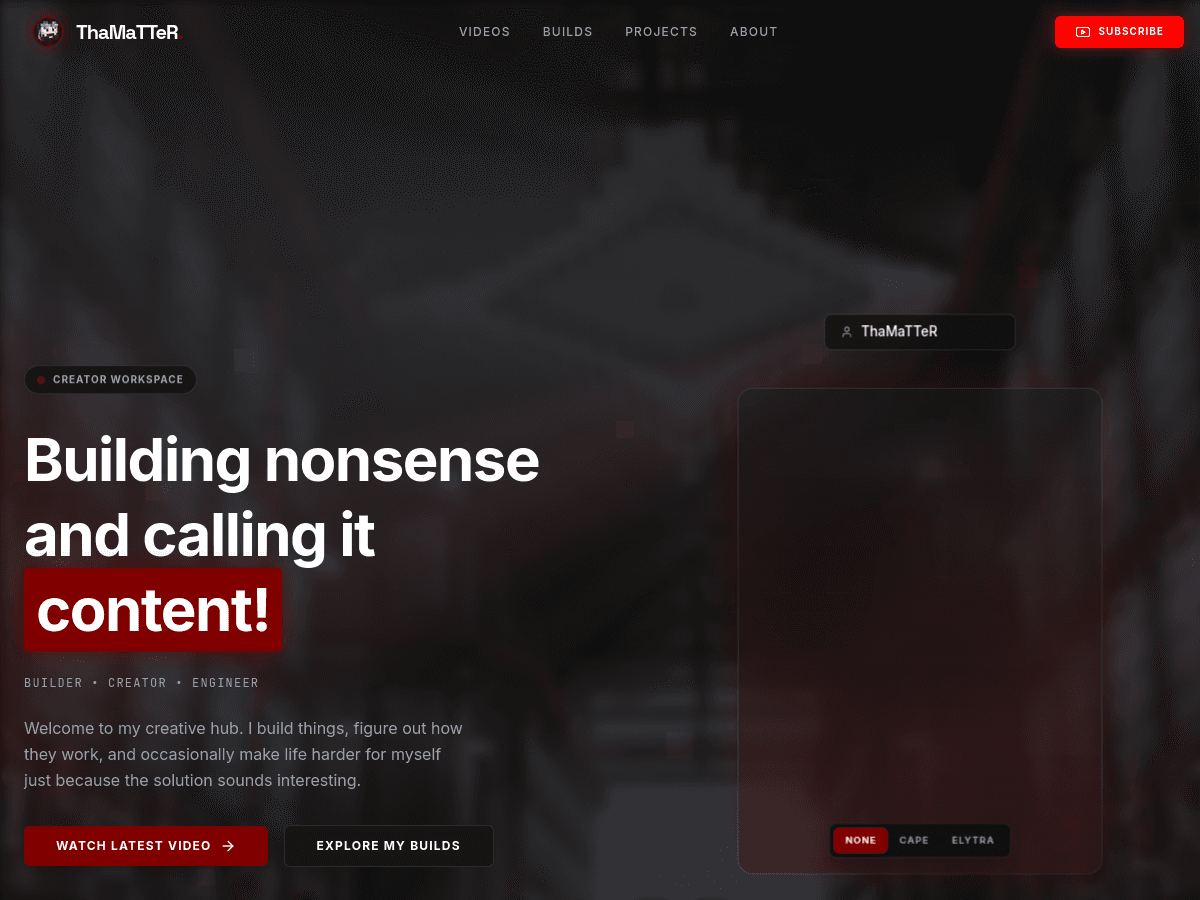 ThaMatter Website